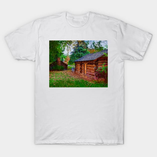 The Log Cabins T-Shirt by KirtTisdale